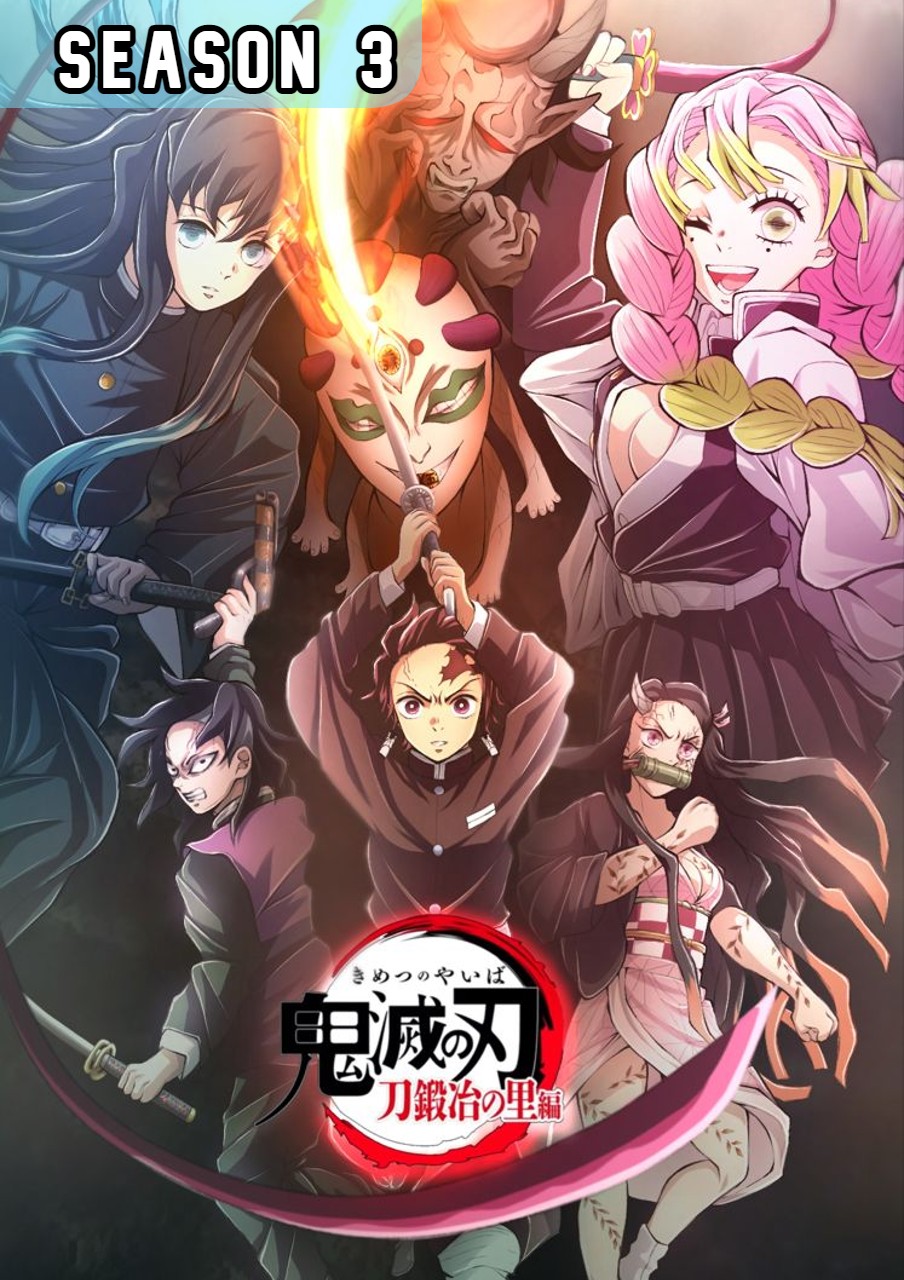 Kimetsu no Yaiba Temporada 3 Capitulo 10 Completo: MITSURI KANROJI Y OBANAI  IGURU 